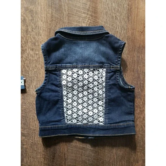 NWT Osh KOSH 3T Girls Jean Vest - Picture 3 of 3